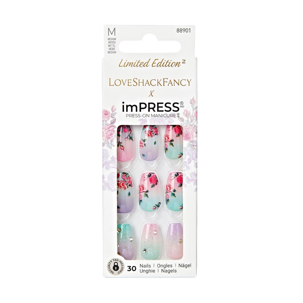 LoveShackFancy X imPress Press On Nail Manicure Set Lilac Crush 88901